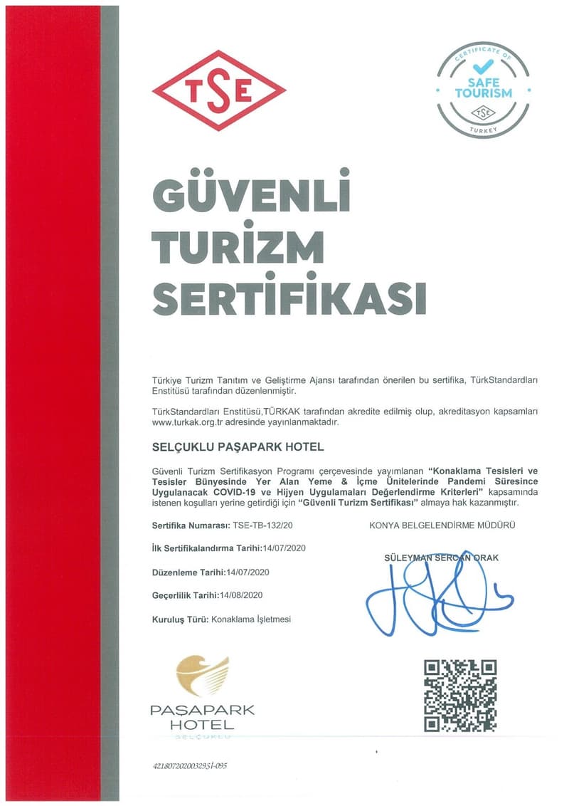 Paşapark Hotel Selçuklu Konya