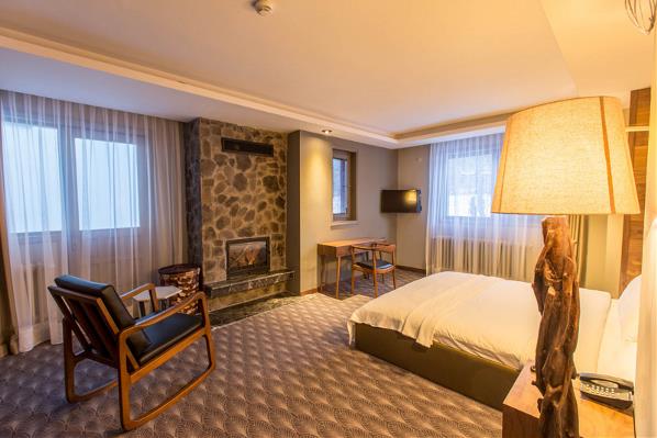 Köşk Şömineli Oda Resim